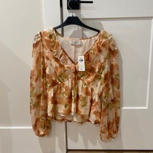 Abercrombie and fitch floral blouse